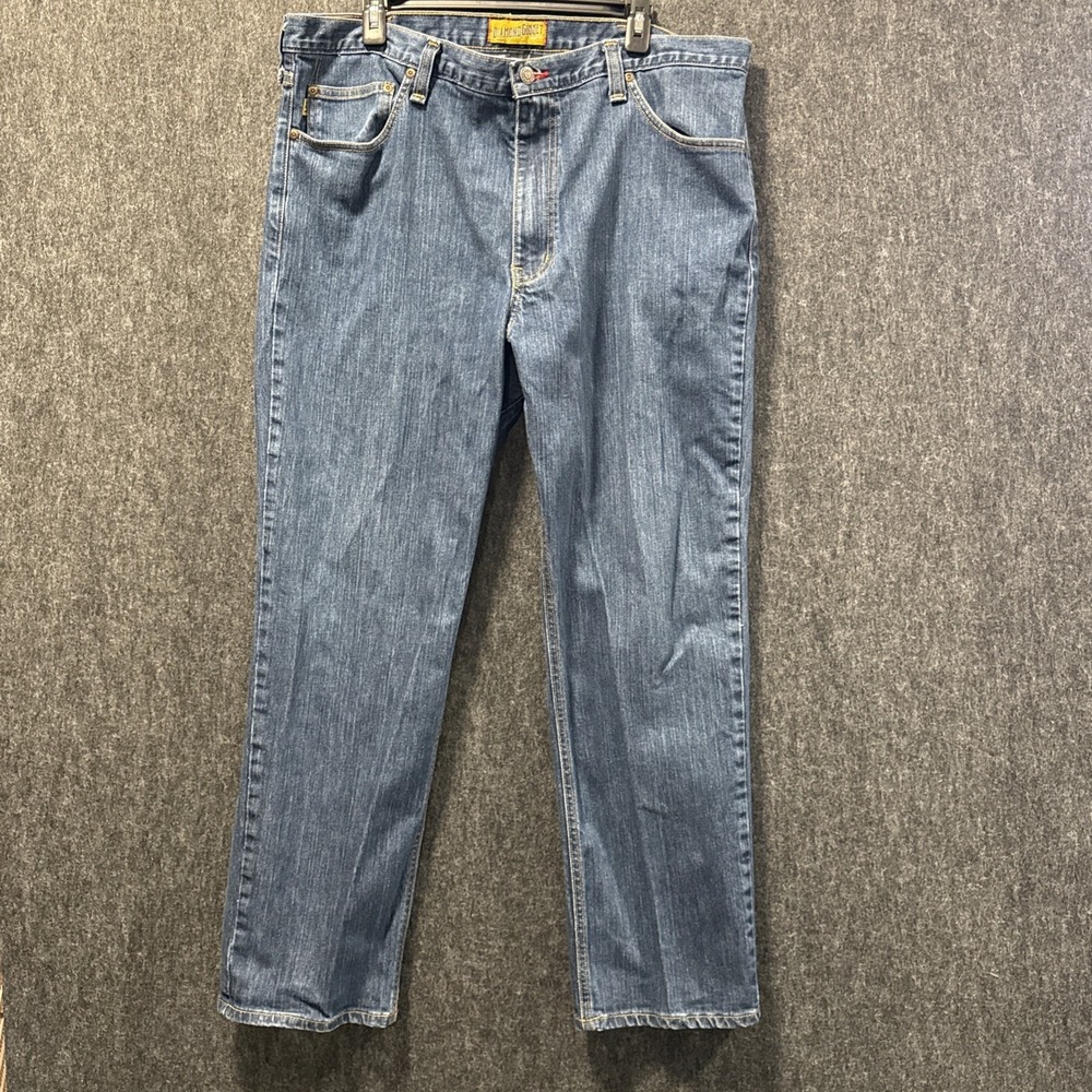 Diamond Gusset Jeans Mens 40x31(39X30) Blue Denim Straight Leg USA Made Quality